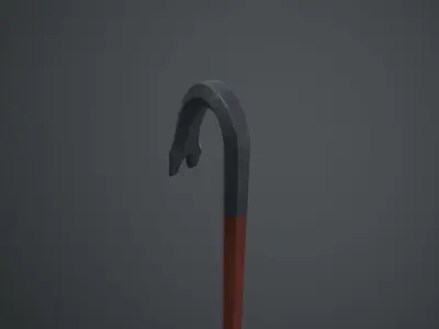 Half-Life Crowbar Low-poly 3D model