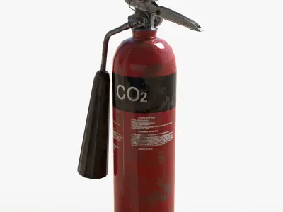 Fire extinguisher Low-poly 3D model
