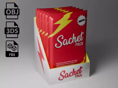 Sachet Pack 3D model