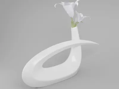 Omicron Decoration Vase Free low-poly 3D model