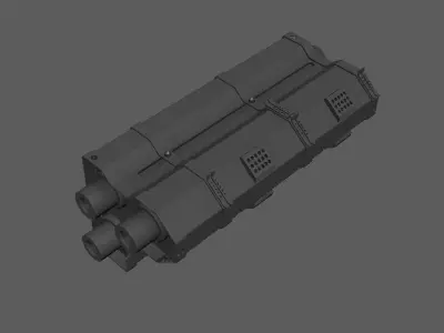 mech craft scifi robotic alien 3D model