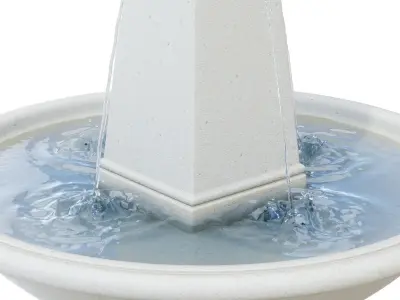 Compania-Condotti Concrete Obelisk Fountain 3D model