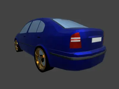 Skoda Shkoda Octavia tour 1996 exterior non-interior sedan Free 3D model