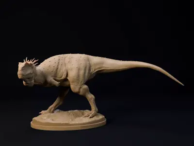 Rugops standing 1-35 scale pre-supported dinosaur FREE model Free 3D print model
