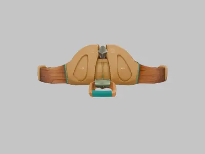 Cartoon Crossbow Low-poly 3D model