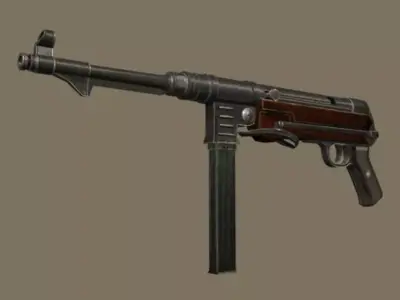 MP40 ww2 Low-poly 3D model