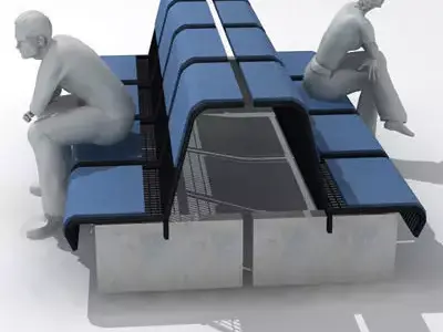 airport seat 01 3D model