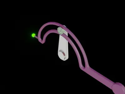 Intermittent Lever mechanism 3D model