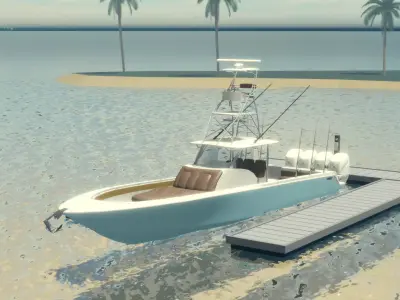 2024 Yellowfin 42 Offshore 3D model