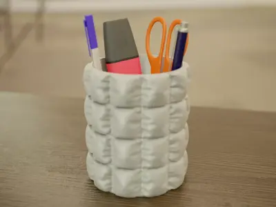 Puffy Pen Holder Free 3D print model