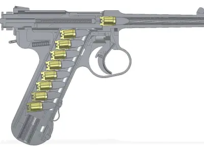 Nambu Type 14 3D model