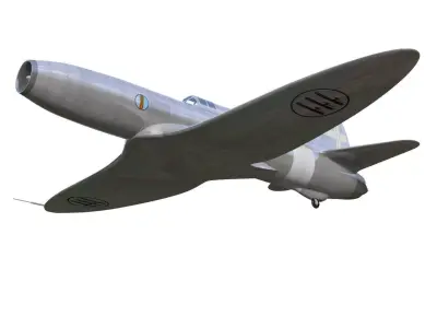 caproni campini n1 3D model