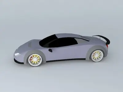 Combat Cyclone Supercharged V12 Free 3D model