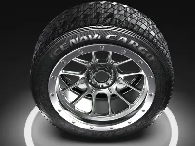 AVS Progressive II 4x4 Wheels 3D model