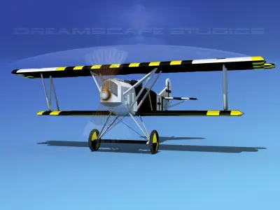 Fokker D-VII V06 Luftwaffe 3D model