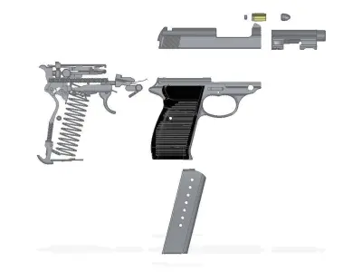 Walrher P38K 3D model