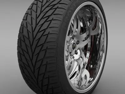 Savini Forged SV-1 Wheel 3D model