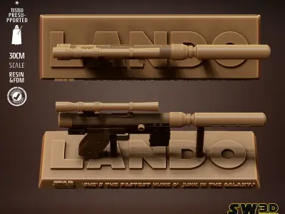 STAR WARS Lando Blaster Tested for 3D printing 3D print model purchase