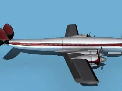 Lockheed L1649 Star Liner Corporate 2 3D model