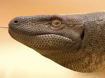 Megalania dinosaur Low-poly 3D model