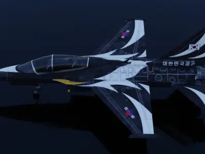 KAI FA-50 Golden Eagle Low-poly 3D model
