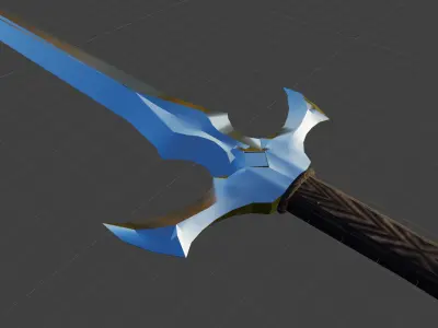 One Hand Sword Pack 8 in 1 Low-poly 3D model