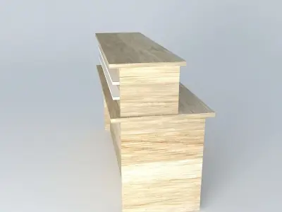 Reception Desk Free 3D model
