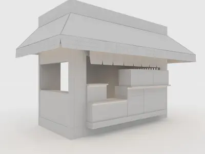 Booth 3 Takoyaki 3D model