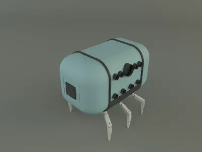 spacecraft transport cabin 3D model