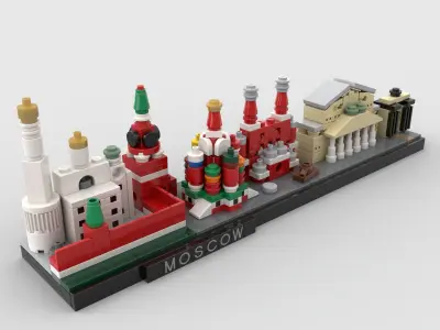Moscow Skyline 3D model