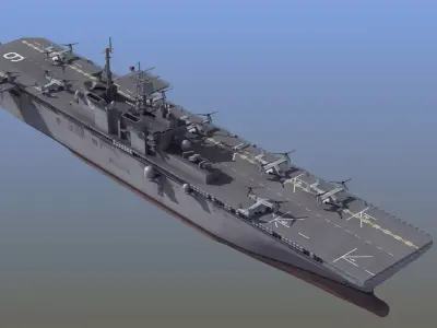 LHA6 USS America 3D model
