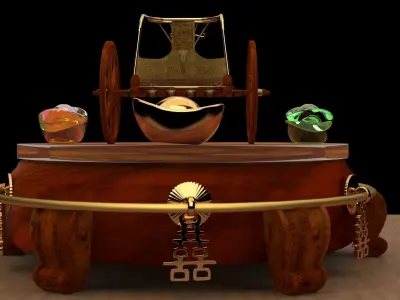 King Tut Chariot  3D model