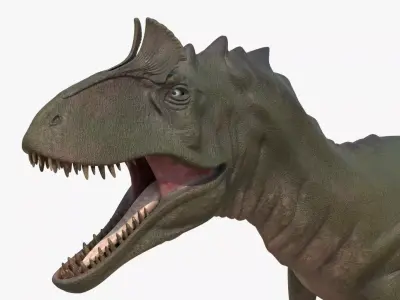 4K Textures Cryolophosaurus Low-poly 3D model