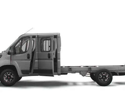 Fiat Ducato Chassis Truck CrCab 4035WBXL HQInterior 2023 3D model