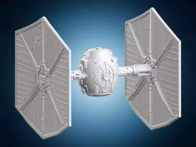 Imperial Tie Fighter 3D print model