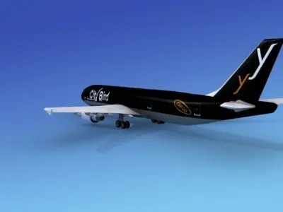 Airbus A300 City Bird 3D model