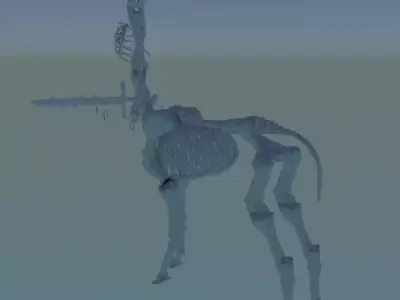 Centaur Model Part 2 Rigged and animations Free low-poly 3D model