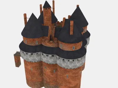 XVth century French Castle 3D model