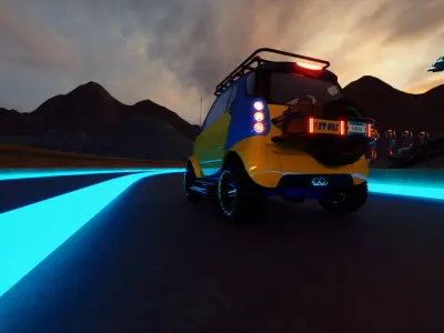 Smart forTwo 1999 4x4 VLE Free 3D model