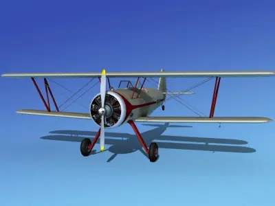 Stearman PT-17 Kaydet V10 3D model