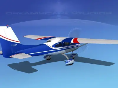 Cessna 175 Skylark V02 3D model