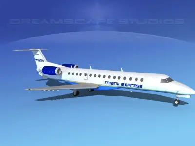 Embraer ERJ-140 Miami Express 3D model