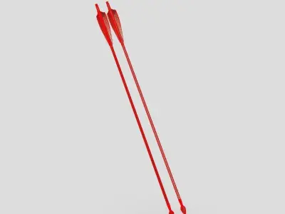 Wooden Arrow 3 Low-poly 3D model