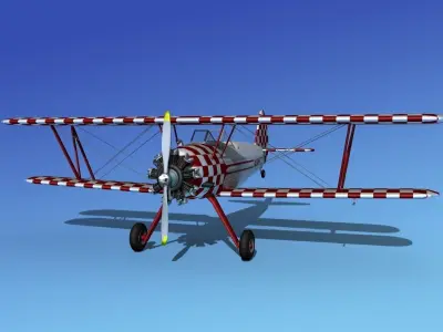 Stearman PT-17 Kaydet V19 3D model