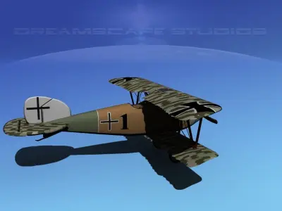  Albatross D III Fighter V19 3D model