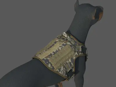 TACTICAL VEST FOR DOG 3D model
