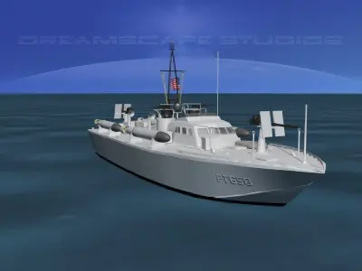 Higgins Class PT Boat PT658 3D model