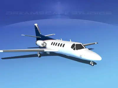 Cessna C550 Citation II V12 3D model