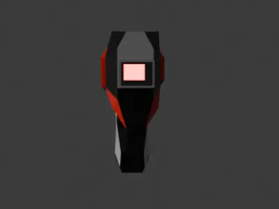 Laser Gun Low-poly 3D model