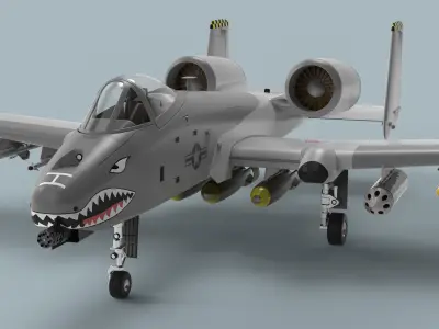 A-10 Thunderbolt II 3D model